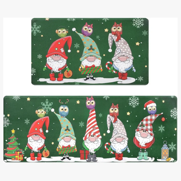 Playful Holiday-Themed Kitchen Mat Set Stornfield