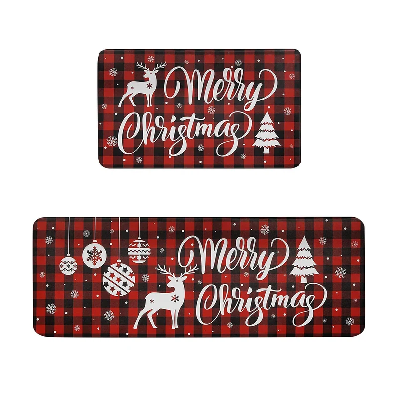 Playful Holiday-Themed Kitchen Mat Set Stornfield