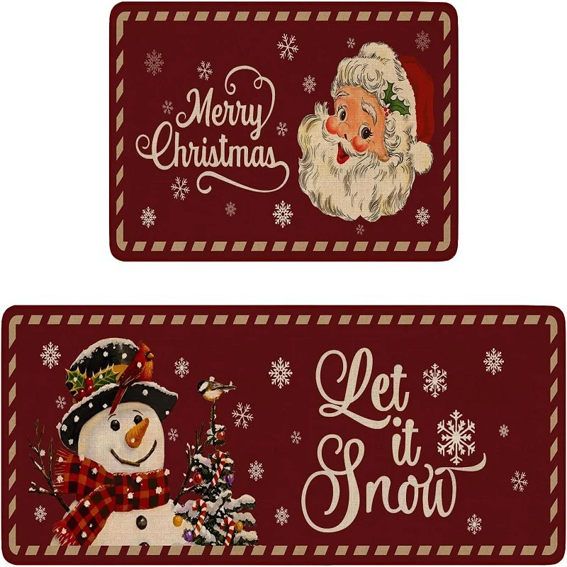 Playful Holiday-Themed Kitchen Mat Set Stornfield
