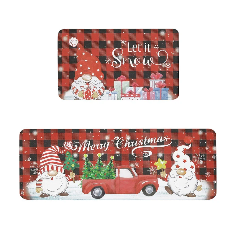 Playful Holiday-Themed Kitchen Mat Set Stornfield
