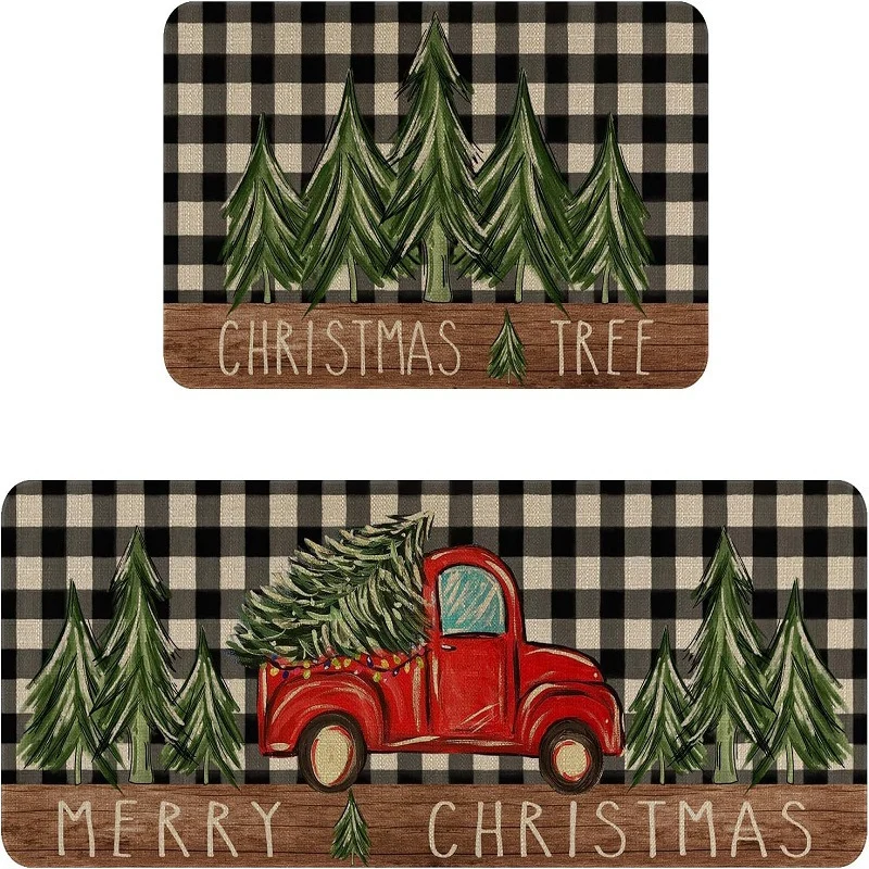 Playful Holiday-Themed Kitchen Mat Set Stornfield