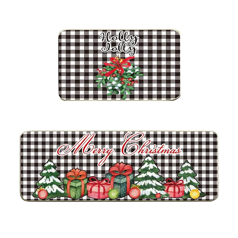 Playful Holiday-Themed Kitchen Mat Set Stornfield
