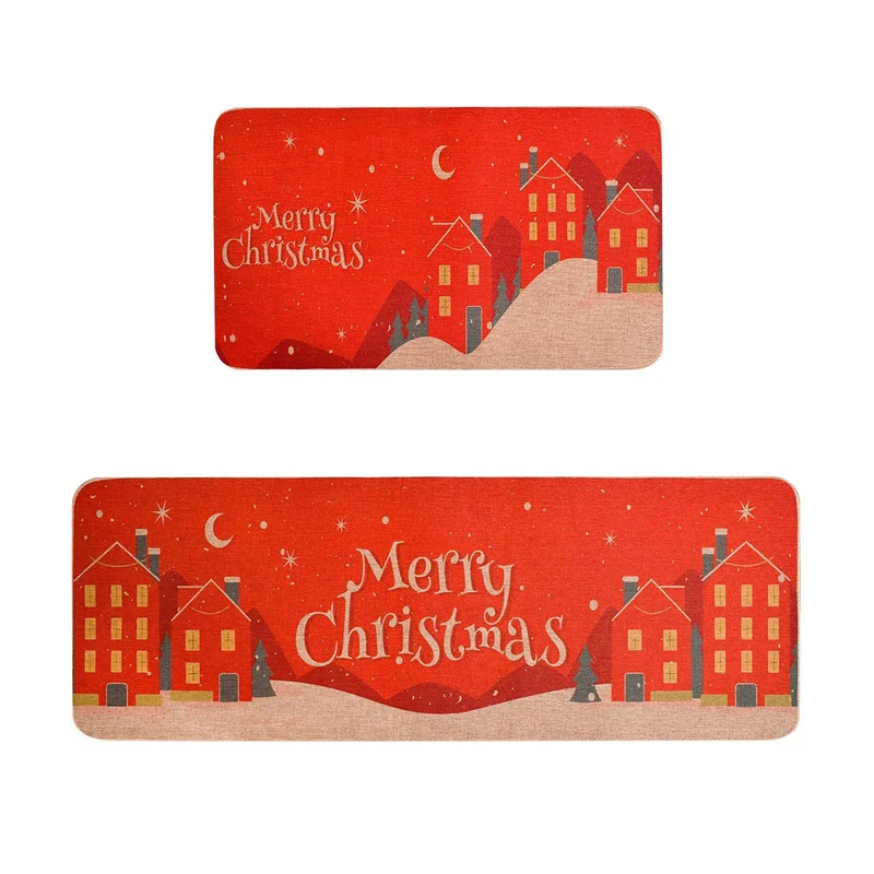 Playful Holiday-Themed Kitchen Mat Set Stornfield