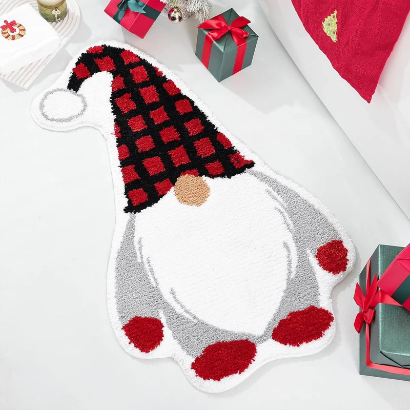 Playful Gnome-Shaped Bath Mat Stornfield