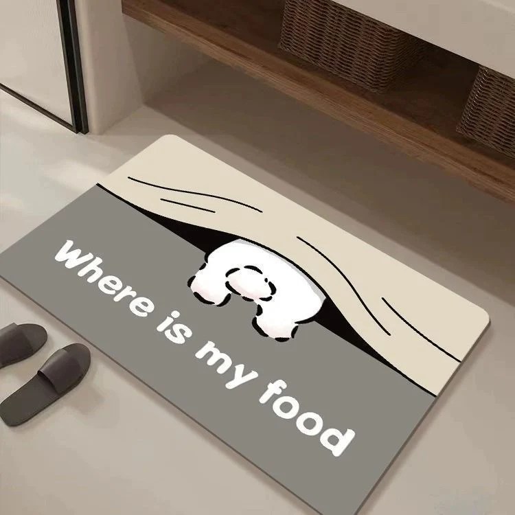 Playful Cat-Themed Kitchen Mat Stornfield
