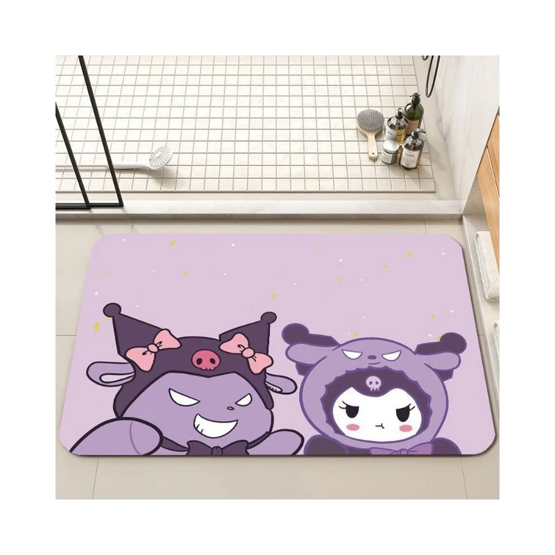 Playful Cartoon-Themed Bath Mat Stornfield