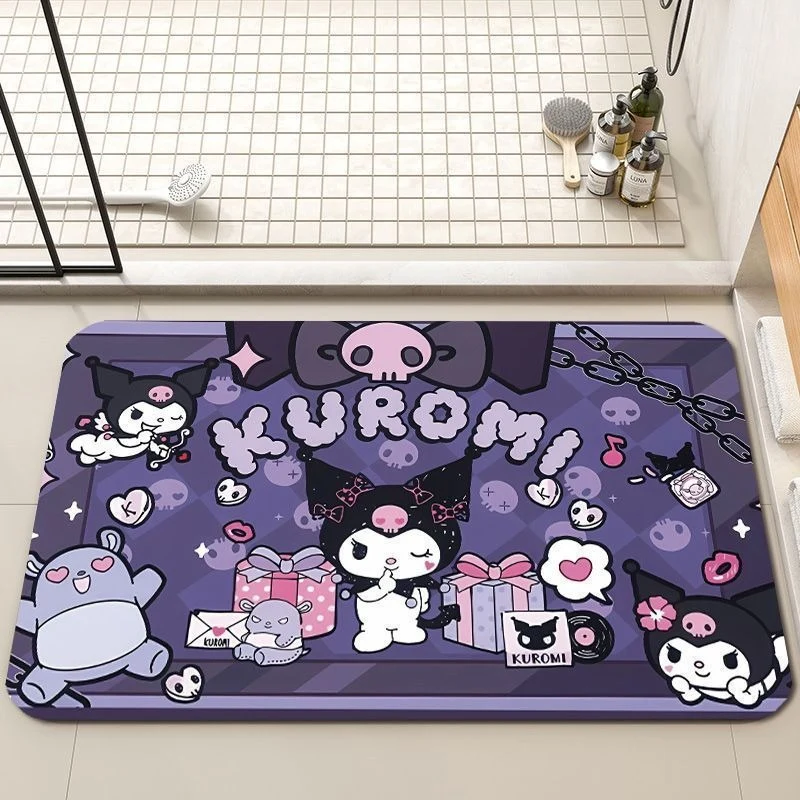 Playful Cartoon-Themed Bath Mat Stornfield