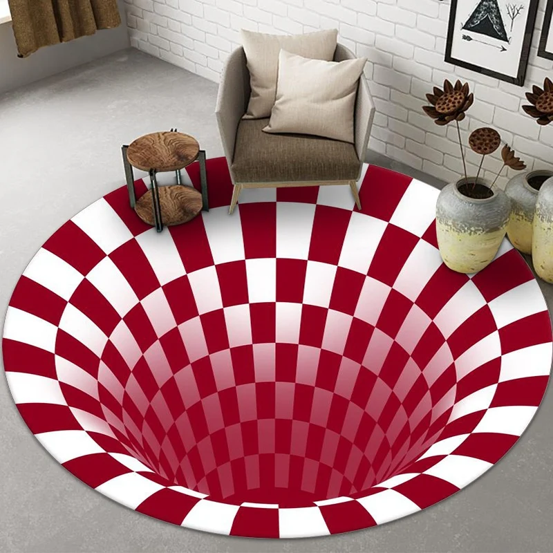 Optical Illusion Area Rug Stornfield