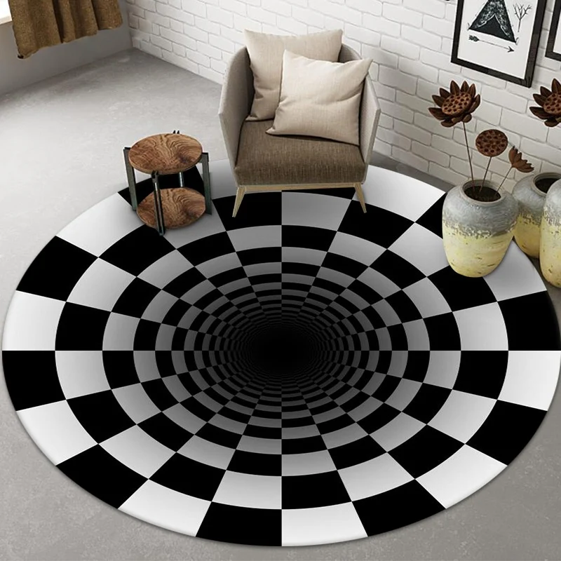 Optical Illusion Area Rug Stornfield