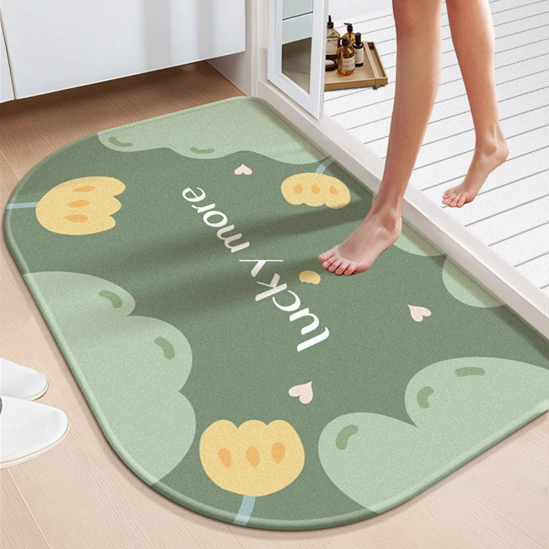 Non-Slip Inspirational Bathroom Mat Stornfield