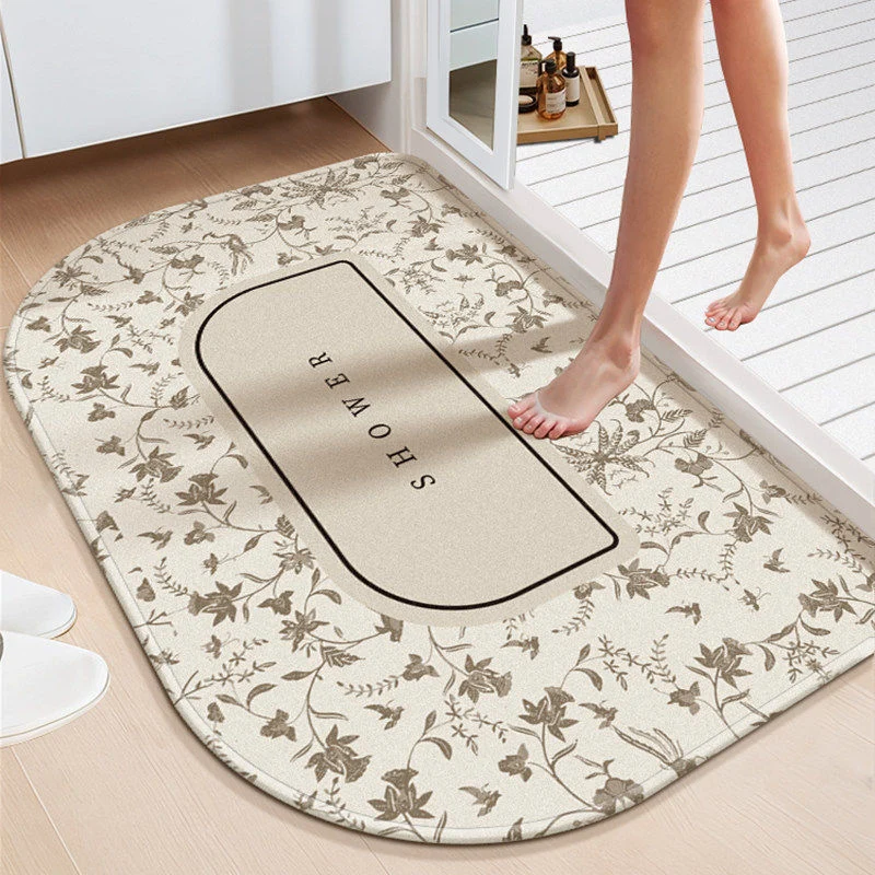 Non-Slip Inspirational Bathroom Mat Stornfield