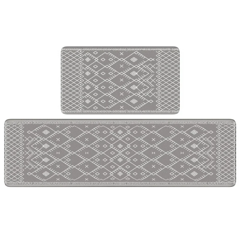 Non-Slip Geometric Print Kitchen Mat Set Stornfield