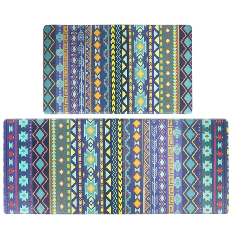 Non-Slip Geometric Print Kitchen Mat Set Stornfield