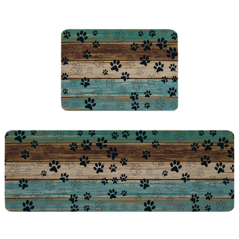 Non-Slip Geometric Print Kitchen Mat Set Stornfield