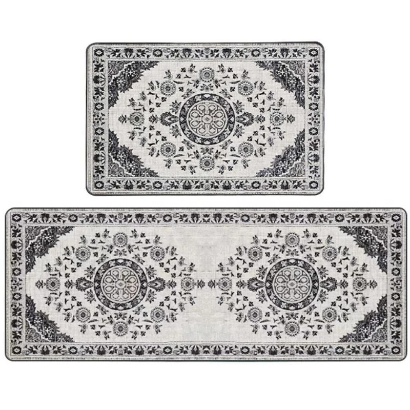 Non-Slip Geometric Print Kitchen Mat Set Stornfield