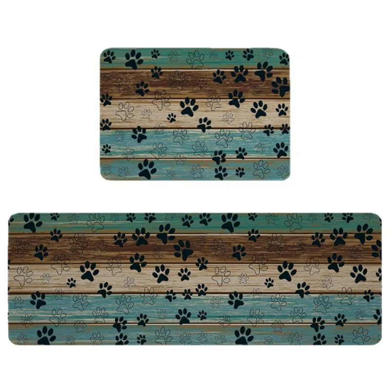 Non-Slip Geometric Print Kitchen Mat Set Stornfield