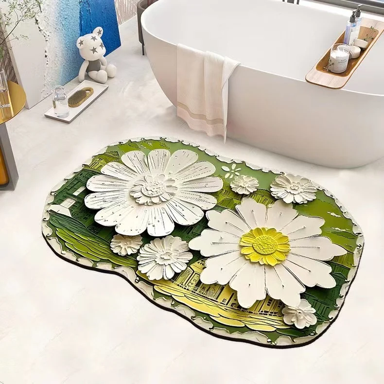 Non-Slip Flower-Shaped Bath Mat Stornfield