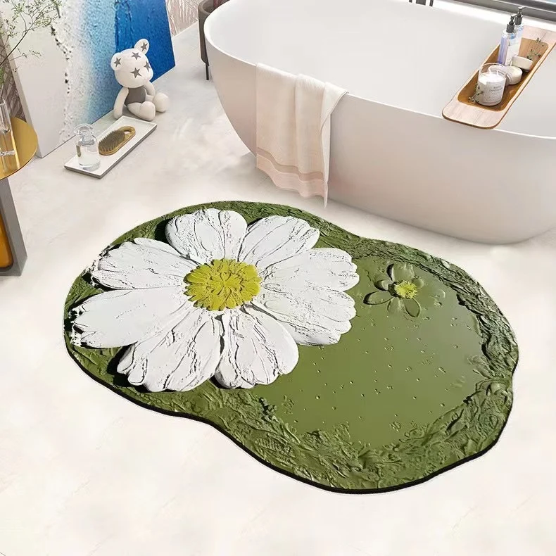 Non-Slip Flower-Shaped Bath Mat Stornfield