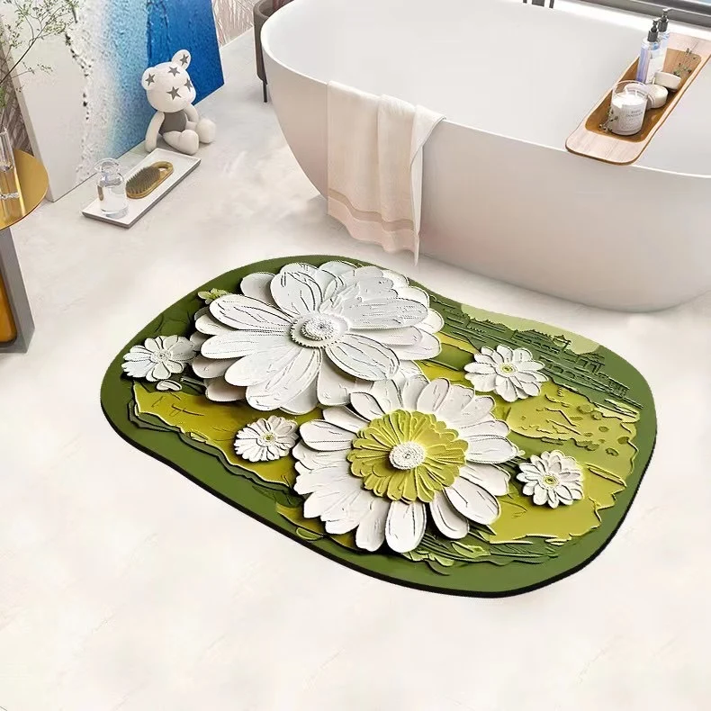 Non-Slip Flower-Shaped Bath Mat Stornfield