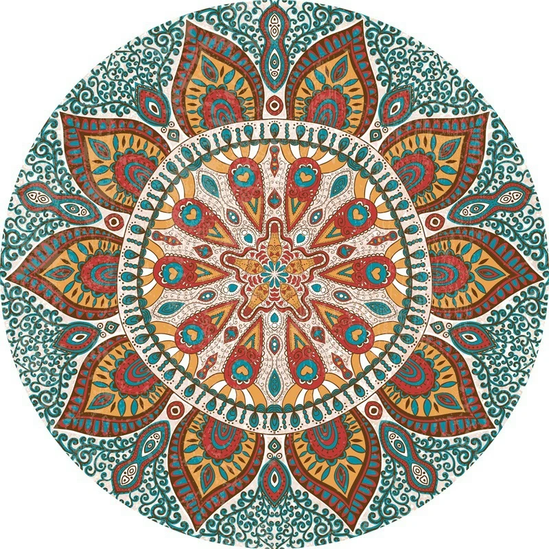 Mandala-Inspired Decorative Area Rug Stornfield