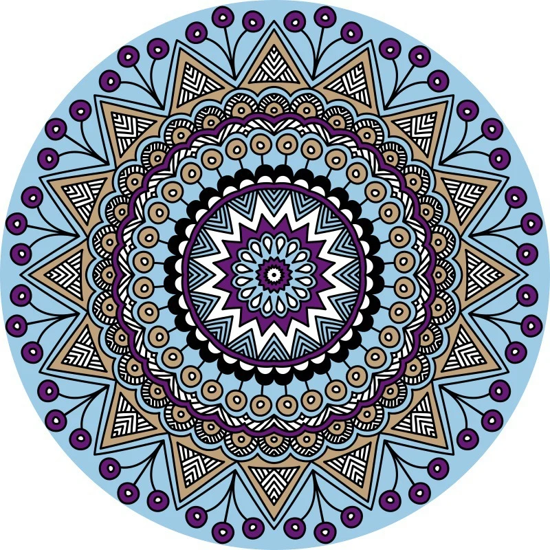 Mandala-Inspired Decorative Area Rug Stornfield