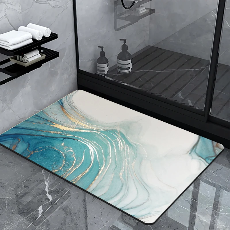 Luxury Marble Design Bath Mat Stornfield