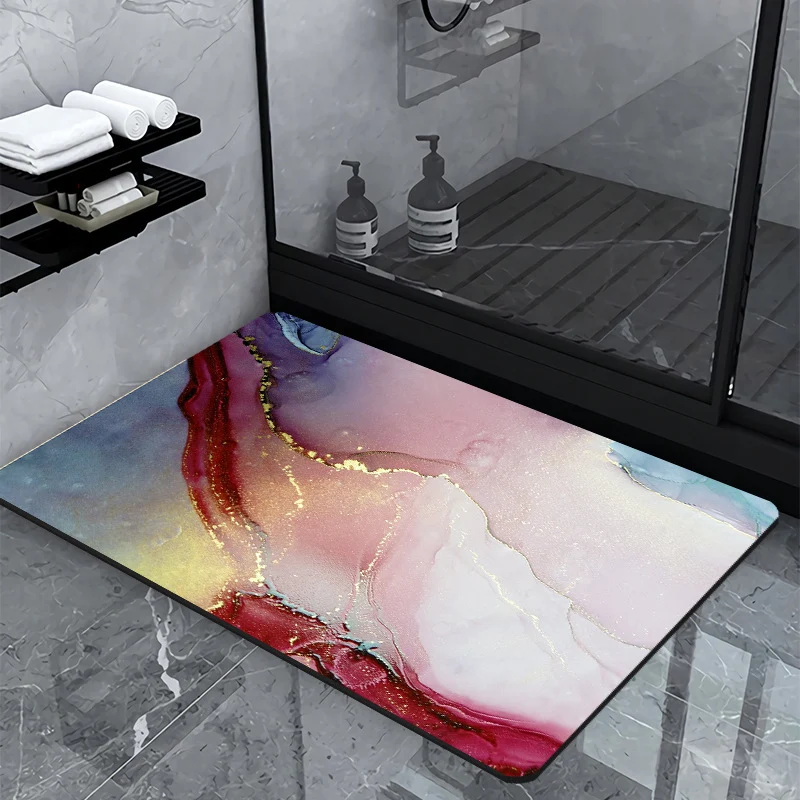 Luxury Marble Design Bath Mat Stornfield