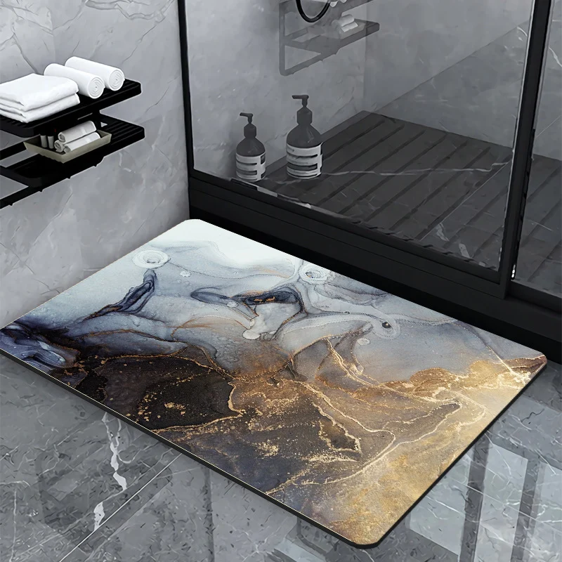 Luxury Marble Design Bath Mat Stornfield