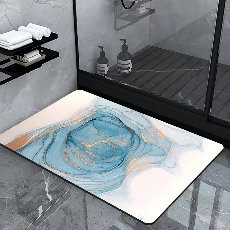 Luxury Marble Design Bath Mat Stornfield
