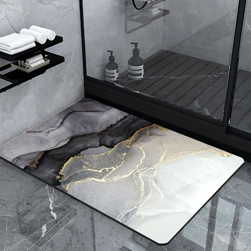 Luxury Marble Design Bath Mat Stornfield