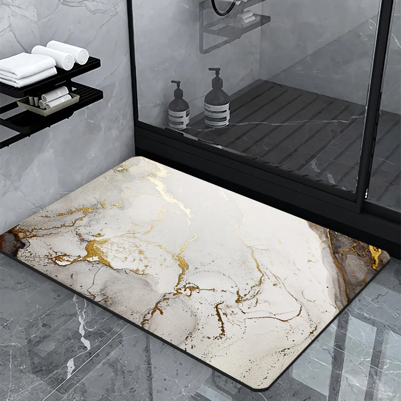 Luxury Marble Design Bath Mat Stornfield
