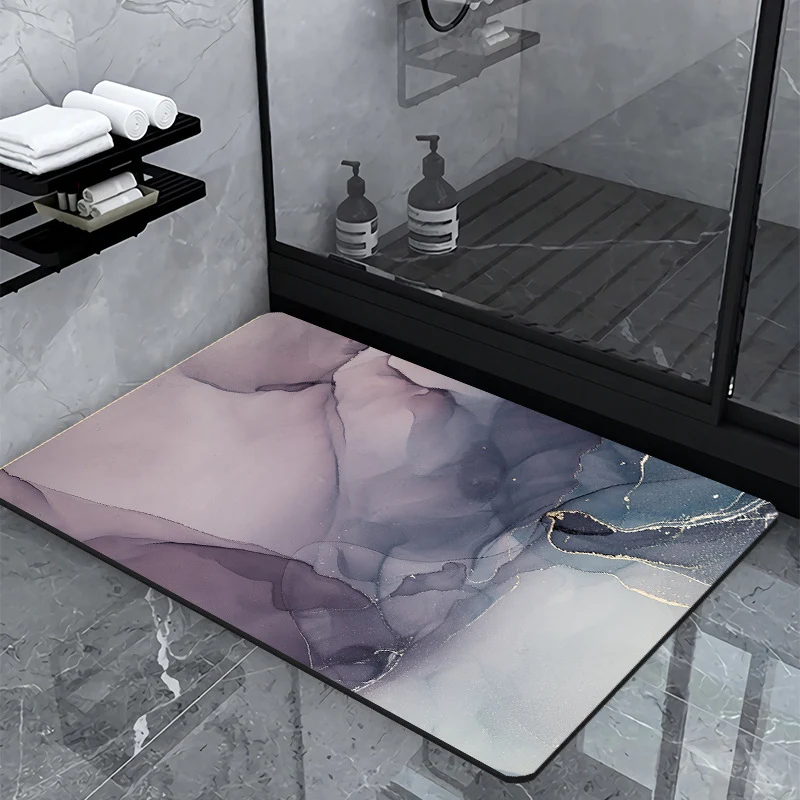 Luxury Marble Design Bath Mat Stornfield