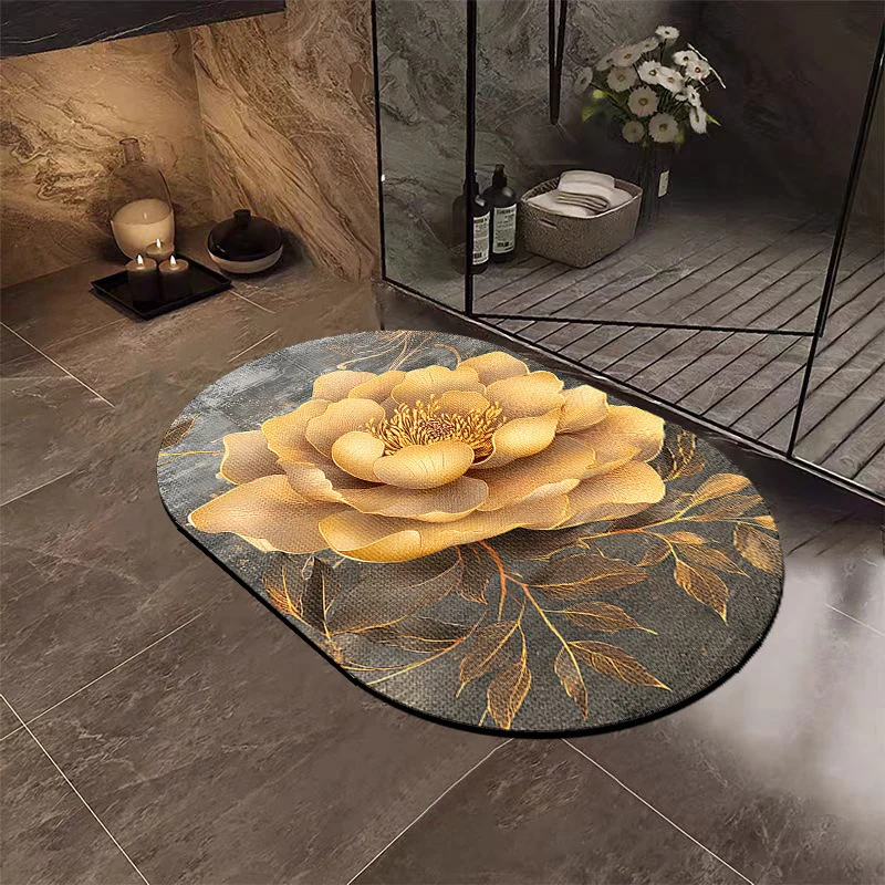 Luxury Floral Bathroom Mat Stornfield