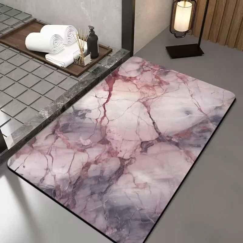 Luxurious Marble Design Bath Mat Stornfield