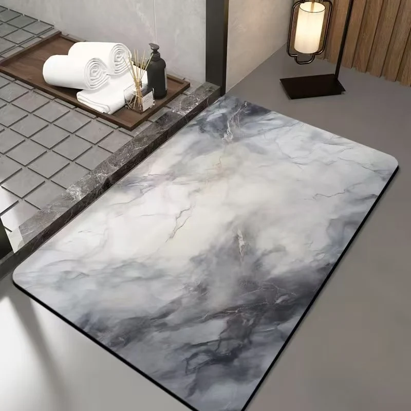 Luxurious Marble Design Bath Mat Stornfield