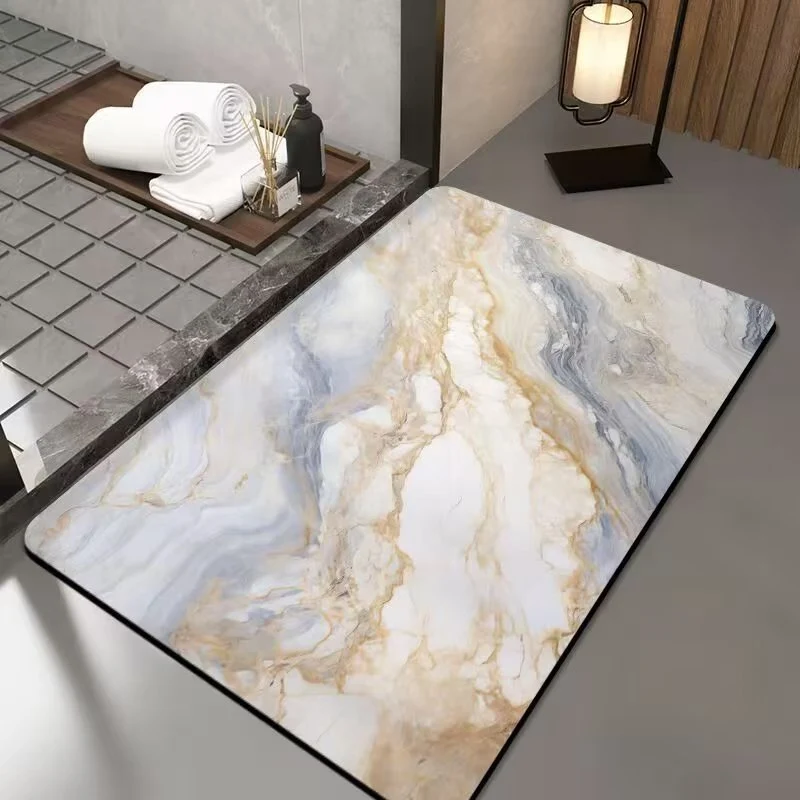 Luxurious Marble Design Bath Mat Stornfield