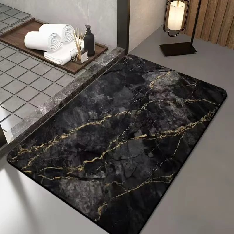 Luxurious Marble Design Bath Mat Stornfield
