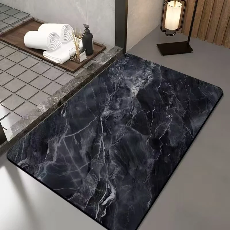 Luxurious Marble Design Bath Mat Stornfield