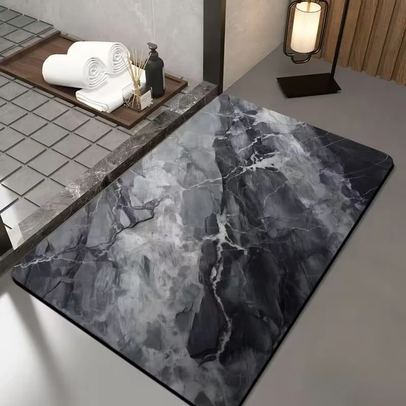 Luxurious Marble Design Bath Mat Stornfield