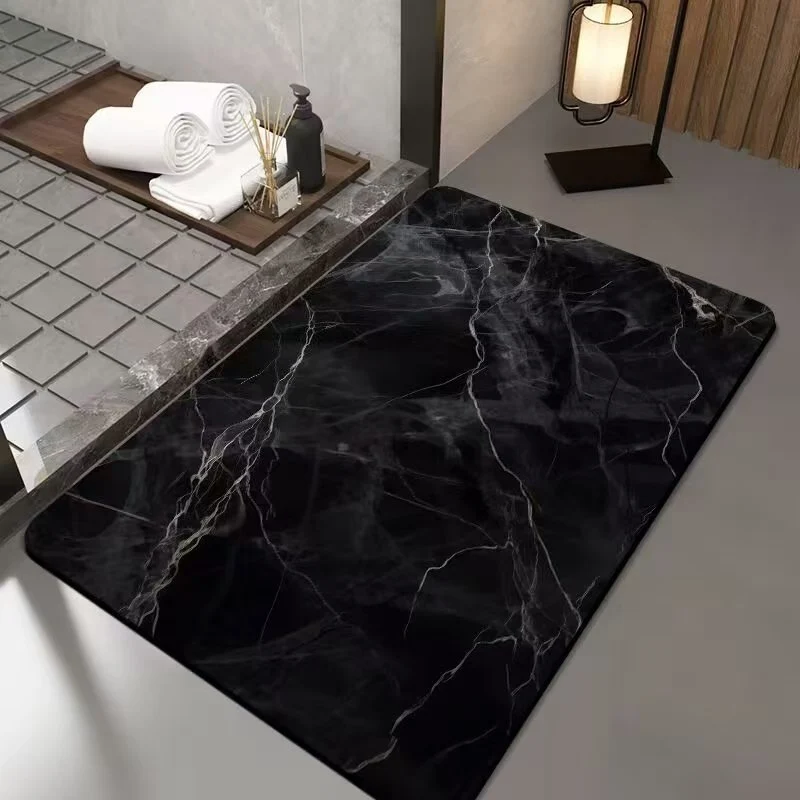 Luxurious Marble Design Bath Mat Stornfield
