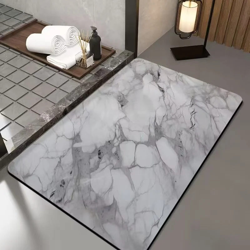 Luxurious Marble Design Bath Mat Stornfield