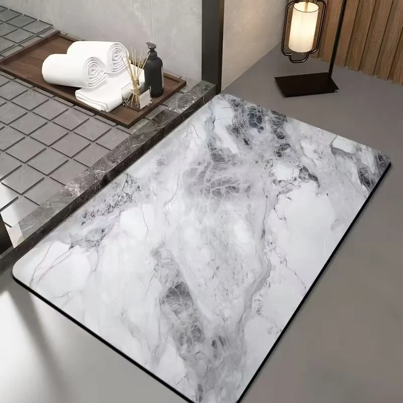 Luxurious Marble Design Bath Mat Stornfield