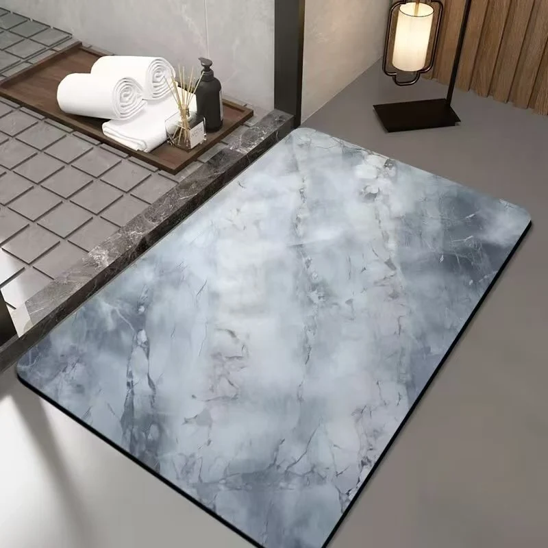 Luxurious Marble Design Bath Mat Stornfield