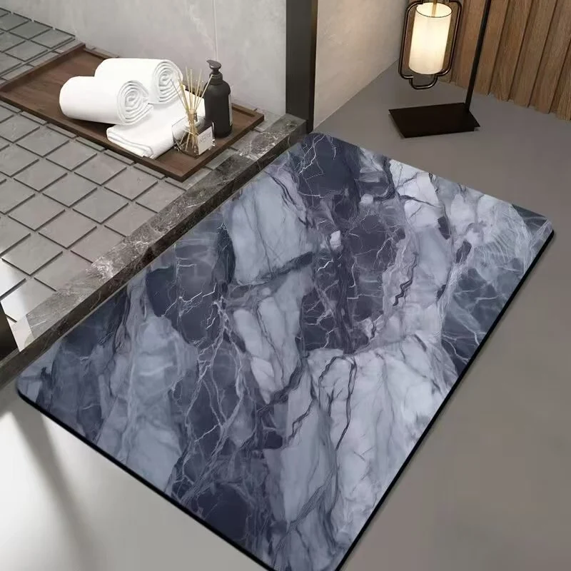 Luxurious Marble Design Bath Mat Stornfield