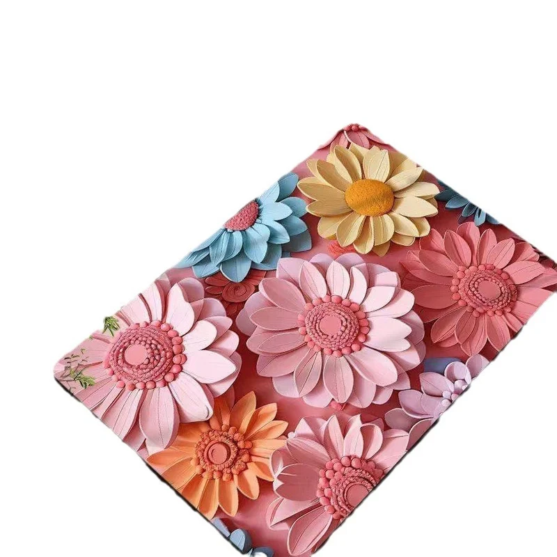 Leaf-Patterned Bathroom Mat Stornfield