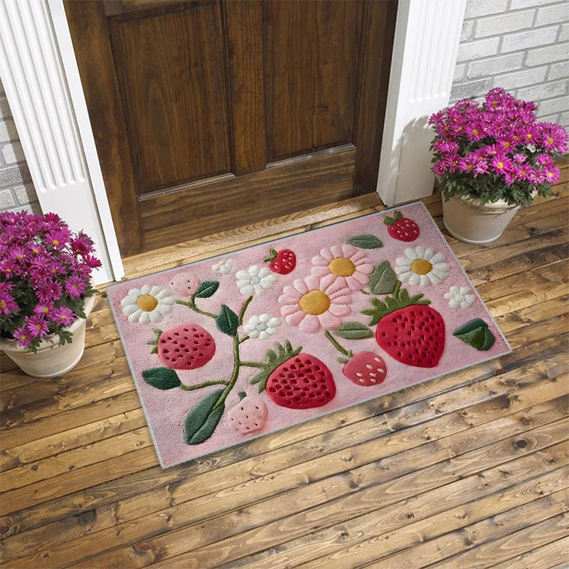 Leaf Design Outdoor Entrance Mat Stornfield