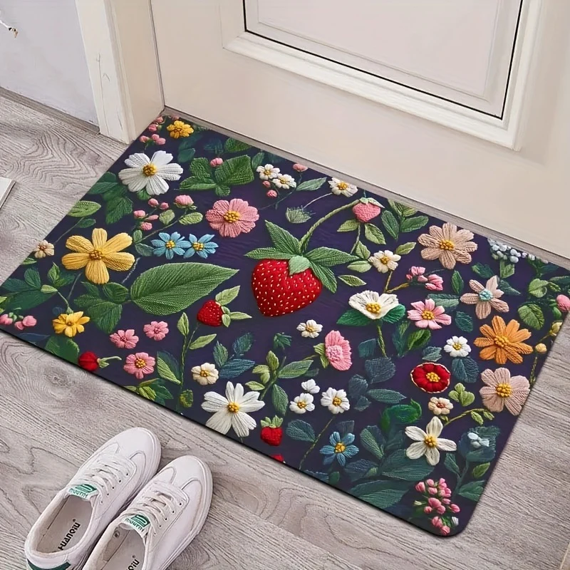 Leaf Design Outdoor Entrance Mat Stornfield