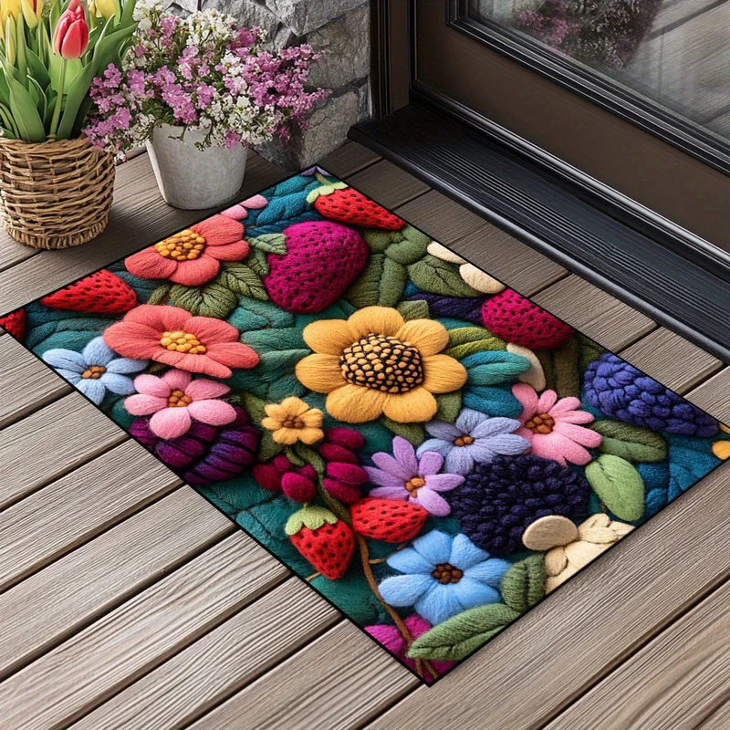 Leaf Design Outdoor Entrance Mat Stornfield