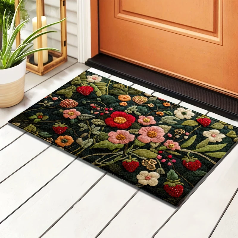 Leaf Design Outdoor Entrance Mat Stornfield