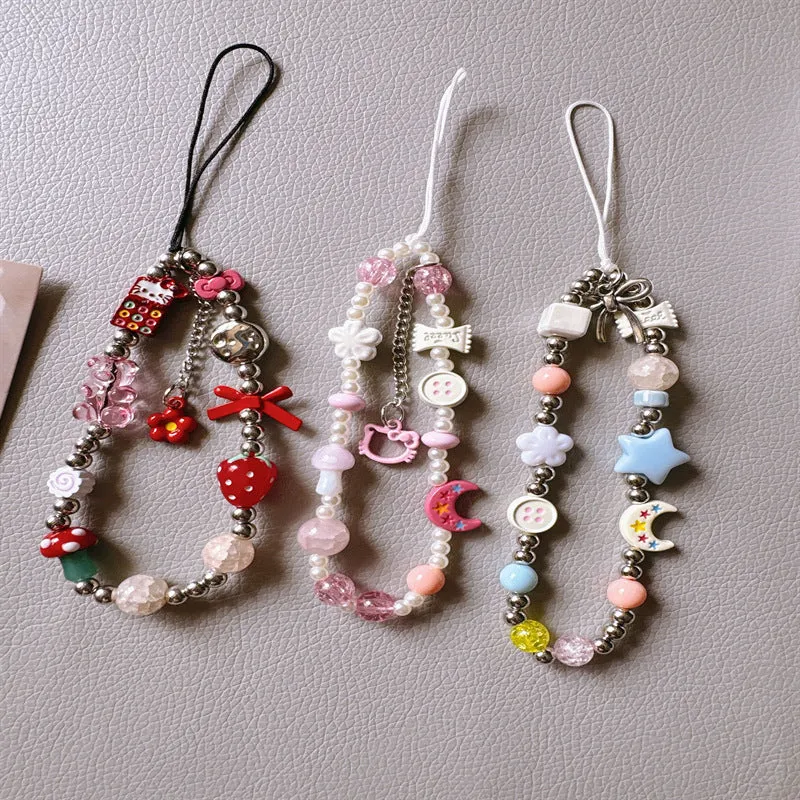 Kreativer Perlen-Handy-Charm-Tragegurt Karnz